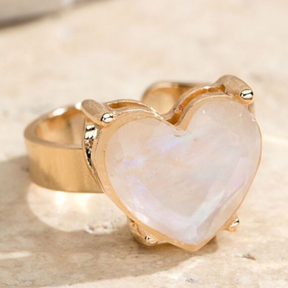 Heart shaped adjustable ring - Picture 1 of 1